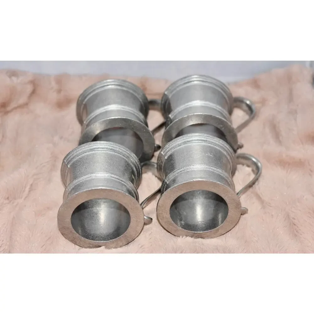 Mid Century Wilton Armentale Pewter Plough Tavern Mug Holder - Set of 4